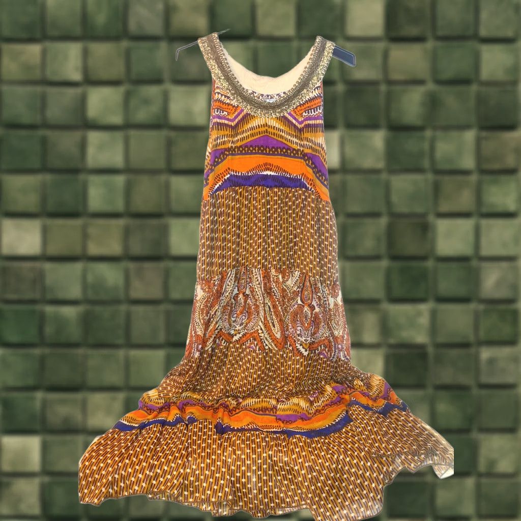 alberto makali maxi dress Alberto Makali leopard & multicolored maxi dress