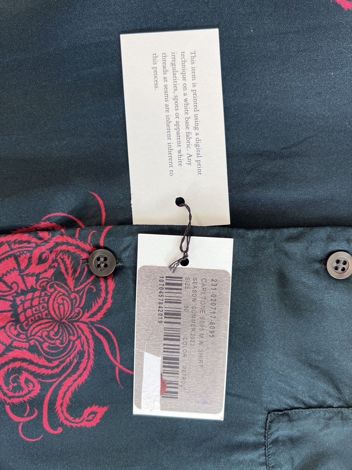 Dries Van Noten $600-700 viscose short-sleeved shirt, camp collar, IT50 Size US M / EU 48-50 / 2 - 12 Thumbnail
