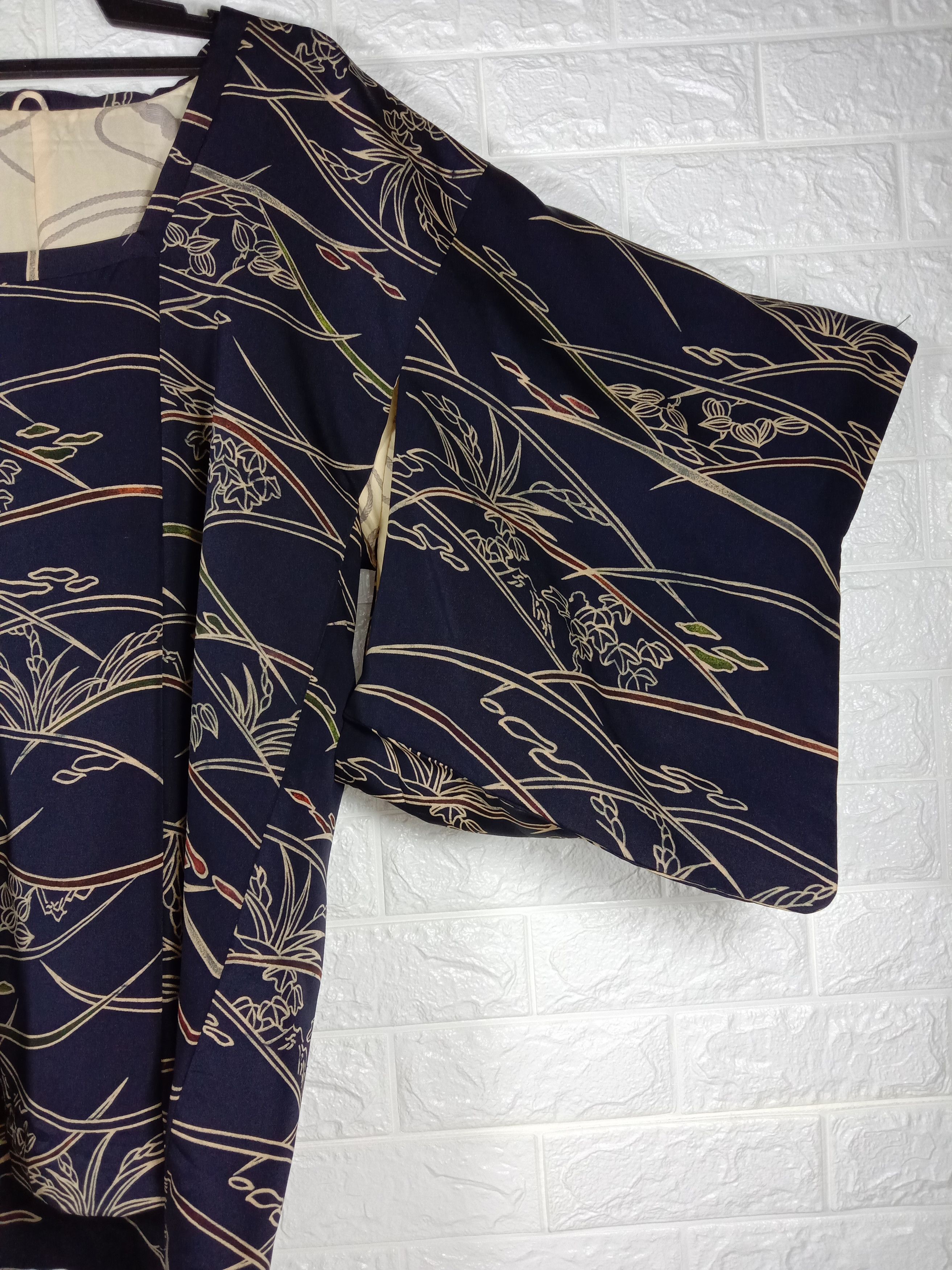Japanese Brand Vintage Kimono Noragi Haori Hanten Art Cardigan Size L / US 10 / IT 46 - 4 Thumbnail