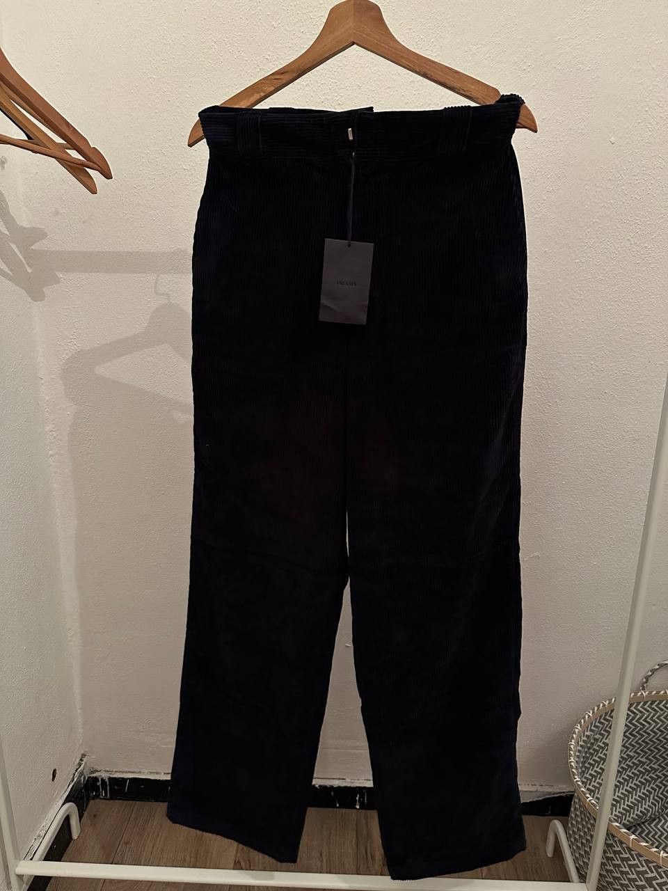 Prada Triangle-logo cotton-corduroy trousers FW2023 Size US 28 / EU 44 - 3 Thumbnail
