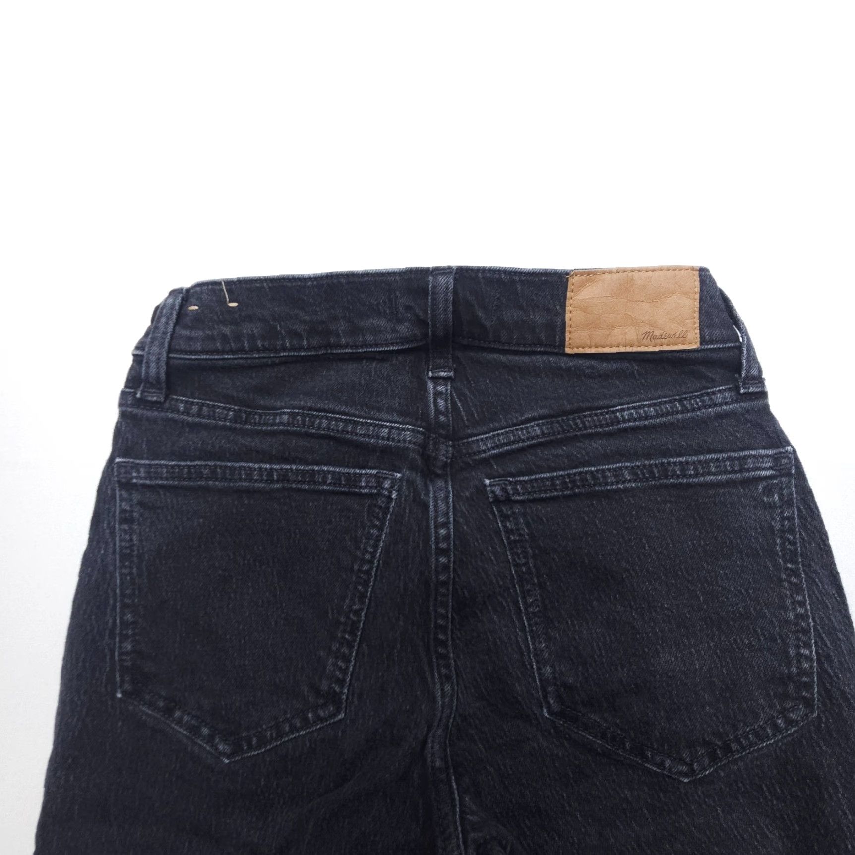 Madewell VINTAGE Madewell The Mid Rise Perfect Vintage Jeans 24 Black Crop Denim Size 42" / US 20 - 4 Thumbnail