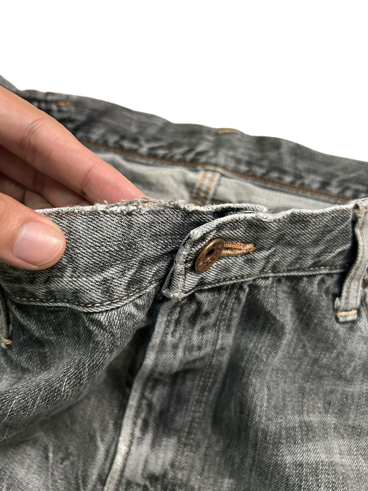 Japanese Brand × Kapital × Vintage Edwin Selvedge Vintage Distressed Denim Jeans Size US 35 - 16 Thumbnail