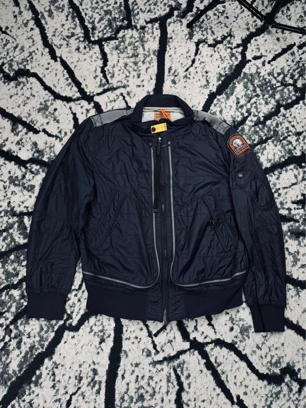 Parajumpers Parajumpers Navy Blue Bomber Jacket with Logo 3XL Size US XXL / EU 58 / 5 - 1 Thumbnail