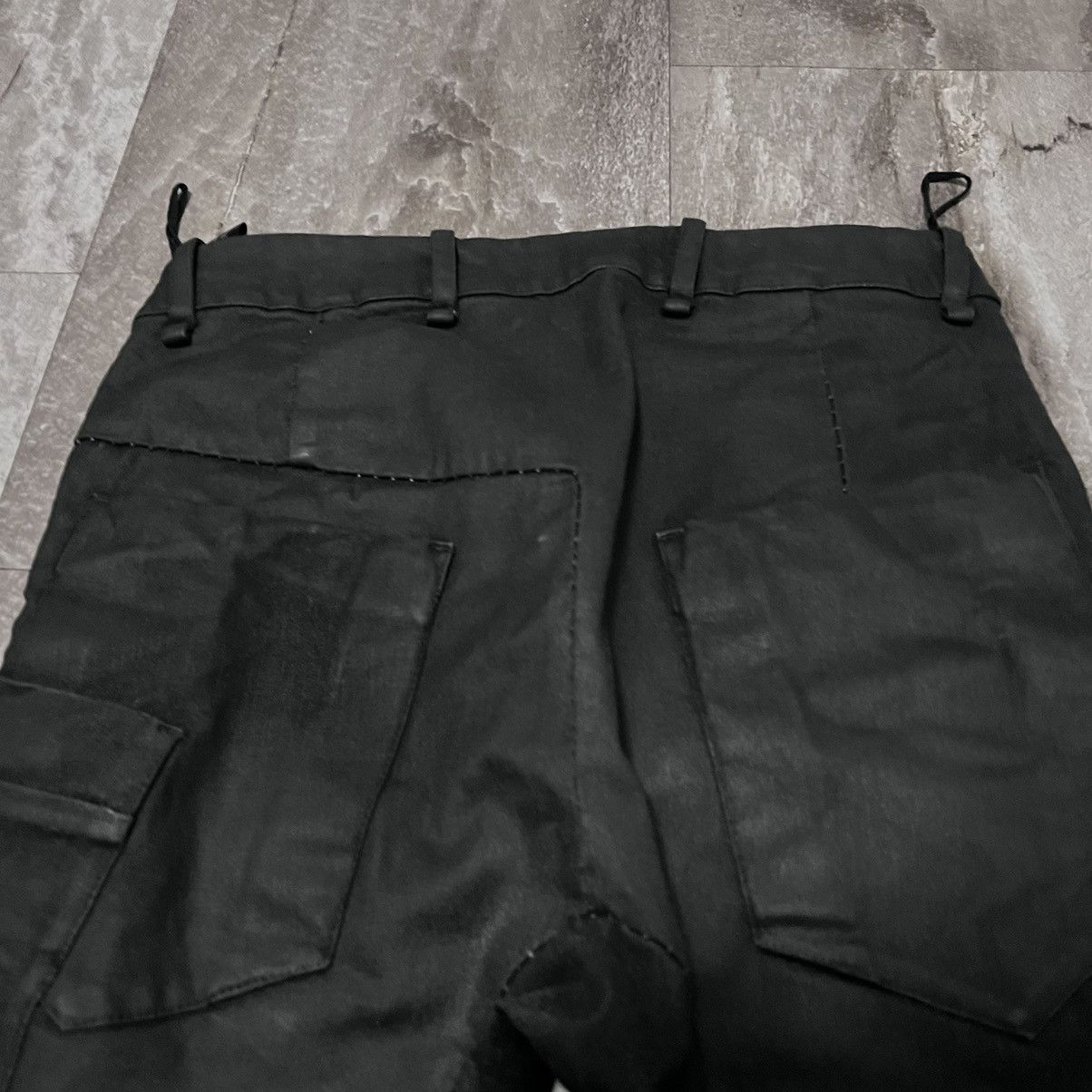Masnada masnada black waxed cargo pants Size US 30 / EU 46 - 5 Thumbnail