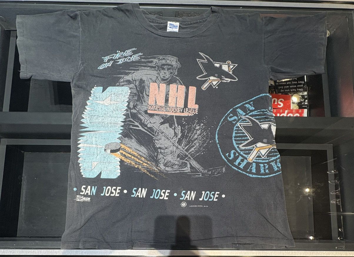 Other Vintage 1991 NHL San Jose Sharks Double-Sided Tee Size US M / EU 48-50 / 2 - 1 Thumbnail