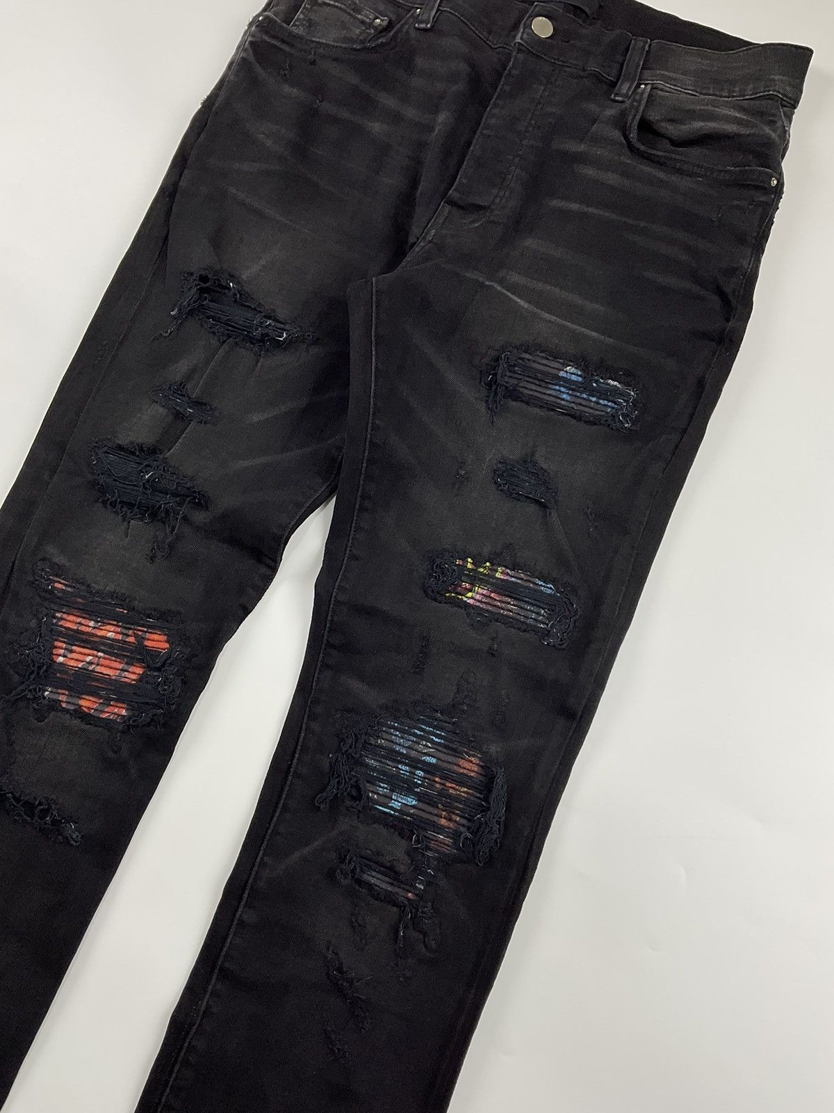Amiri Amiri MX1 Vintage Tee Animation Patch Jeans Size US 33 - 7 Thumbnail