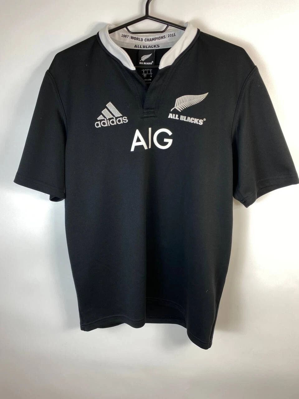 All Blacks New Zealand All Blacks Home Rugby Shirt 2013-2014 Adidas M Size US S / EU 44-46 / 1 - 1 Thumbnail