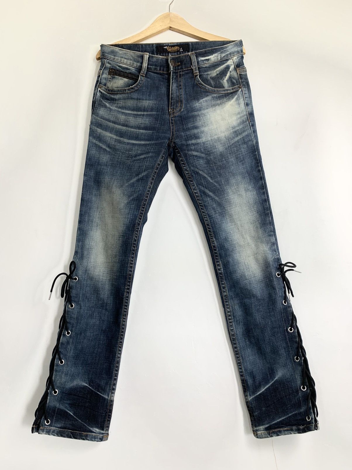 Lace up flare clouds72 jeans ifsixwasnine lgb style