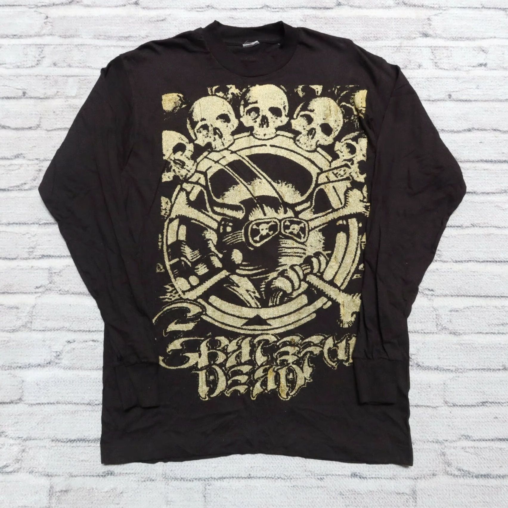 Fruit Of The Loom VINTAGE Grateful Dead Bear Tour Tshirt Men XL Black Size US L / EU 52-54 / 3 - 3 Thumbnail