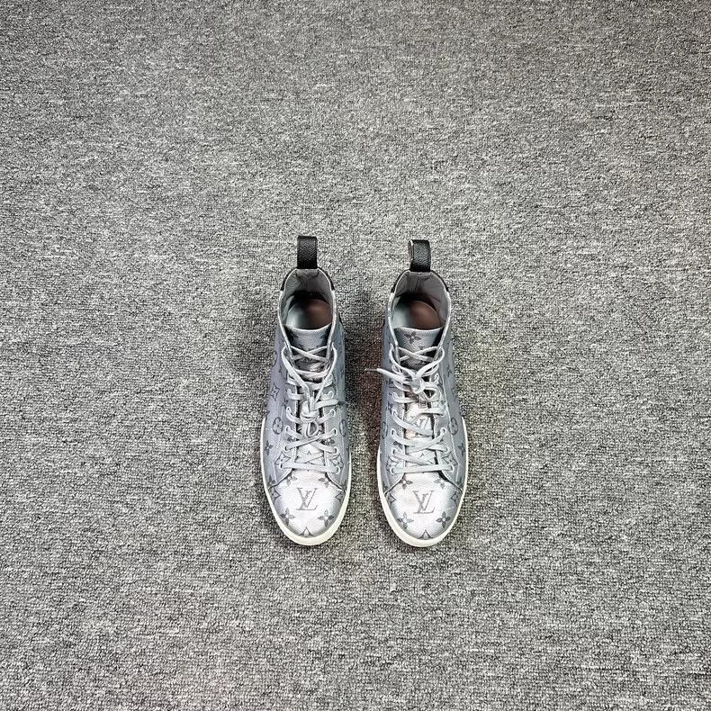 Louis Vuitton Louis Vuitton Black Silver HighTop Sneakers-2506 Size US 8 / EU 41 - 2 Thumbnail