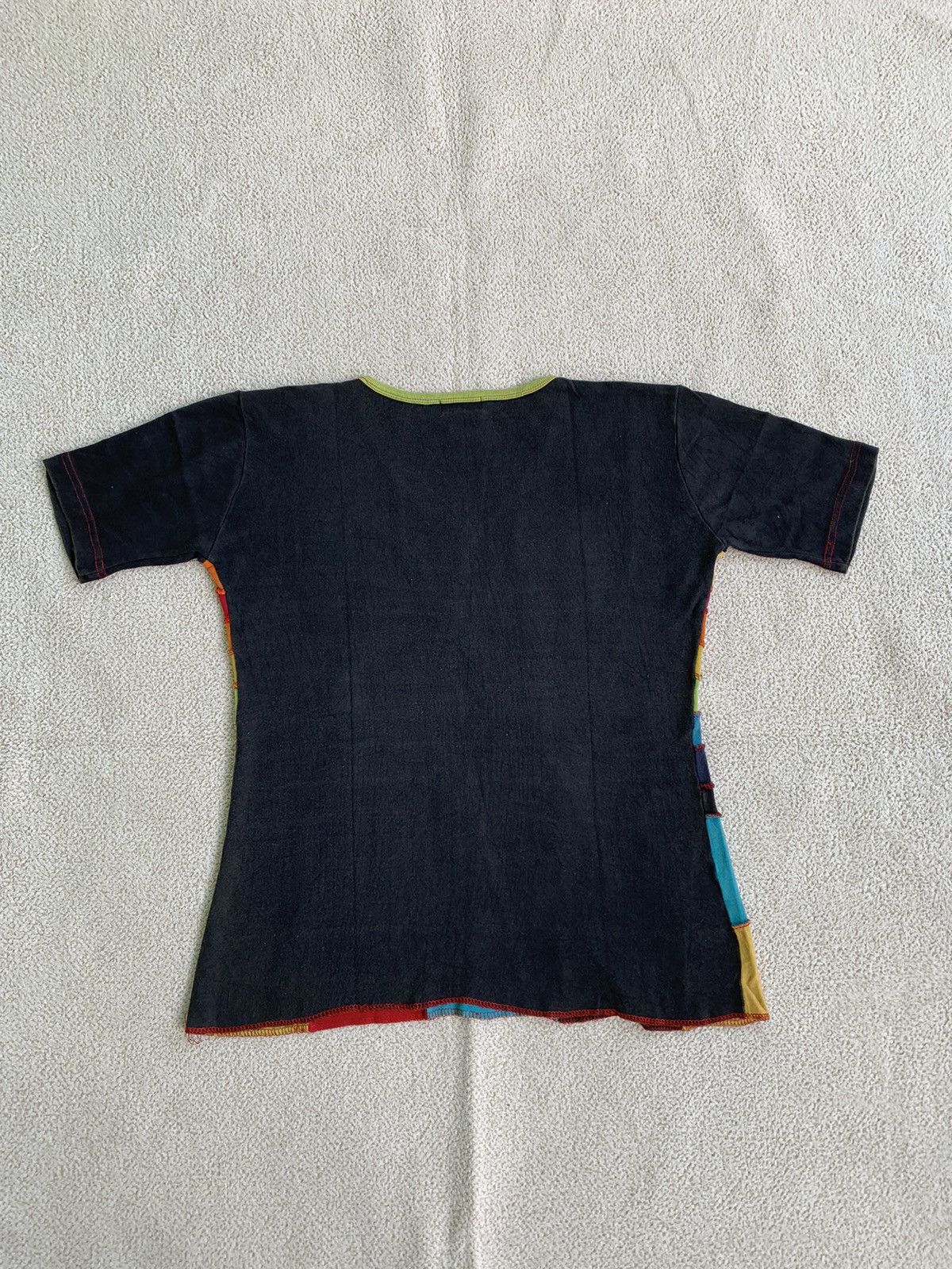 Japanese Brand vtg 90s Topaz Reworked Multicolor Tshirt Size XL / US 12-14 / IT 48-50 - 2 Thumbnail