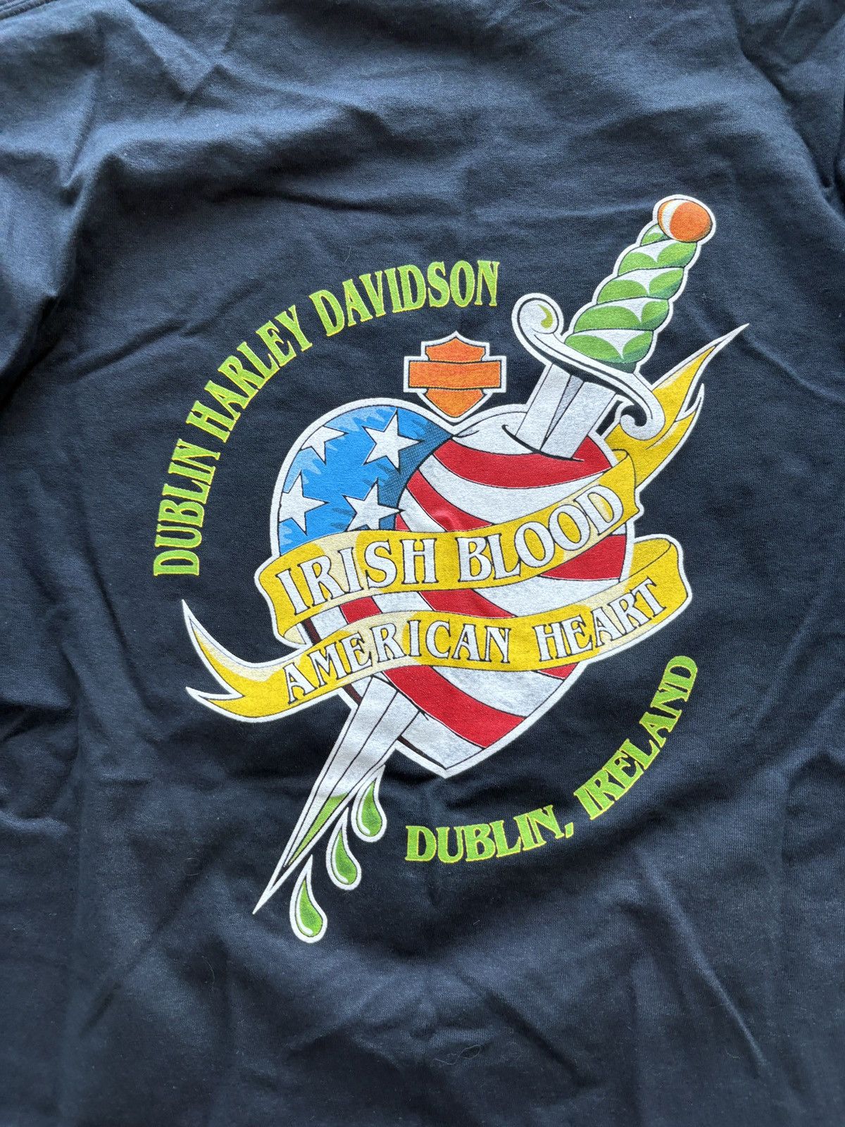 Harley Davidson Vintage Y2K Harley Davidson Dublin Ireland Graphic Tee Size US XL / EU 56 / 4 - 5 Thumbnail