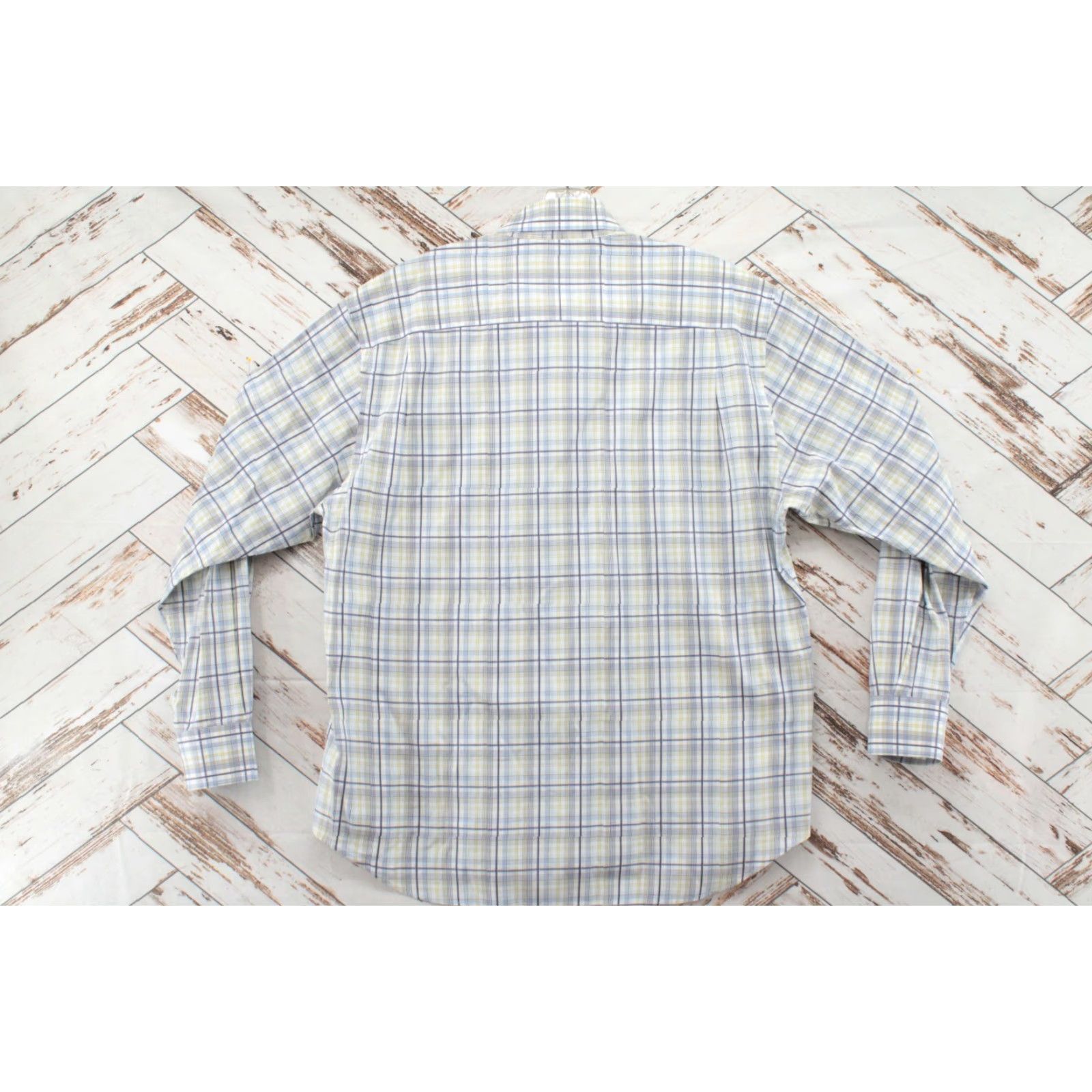 Robert Talbott VINTAGE Robert Talbott Carmel Shirt Mens L Blue Plaid Long Sleeve Cotton Stylish Size US L / EU 52-54 / 3 - 2 Thumbnail