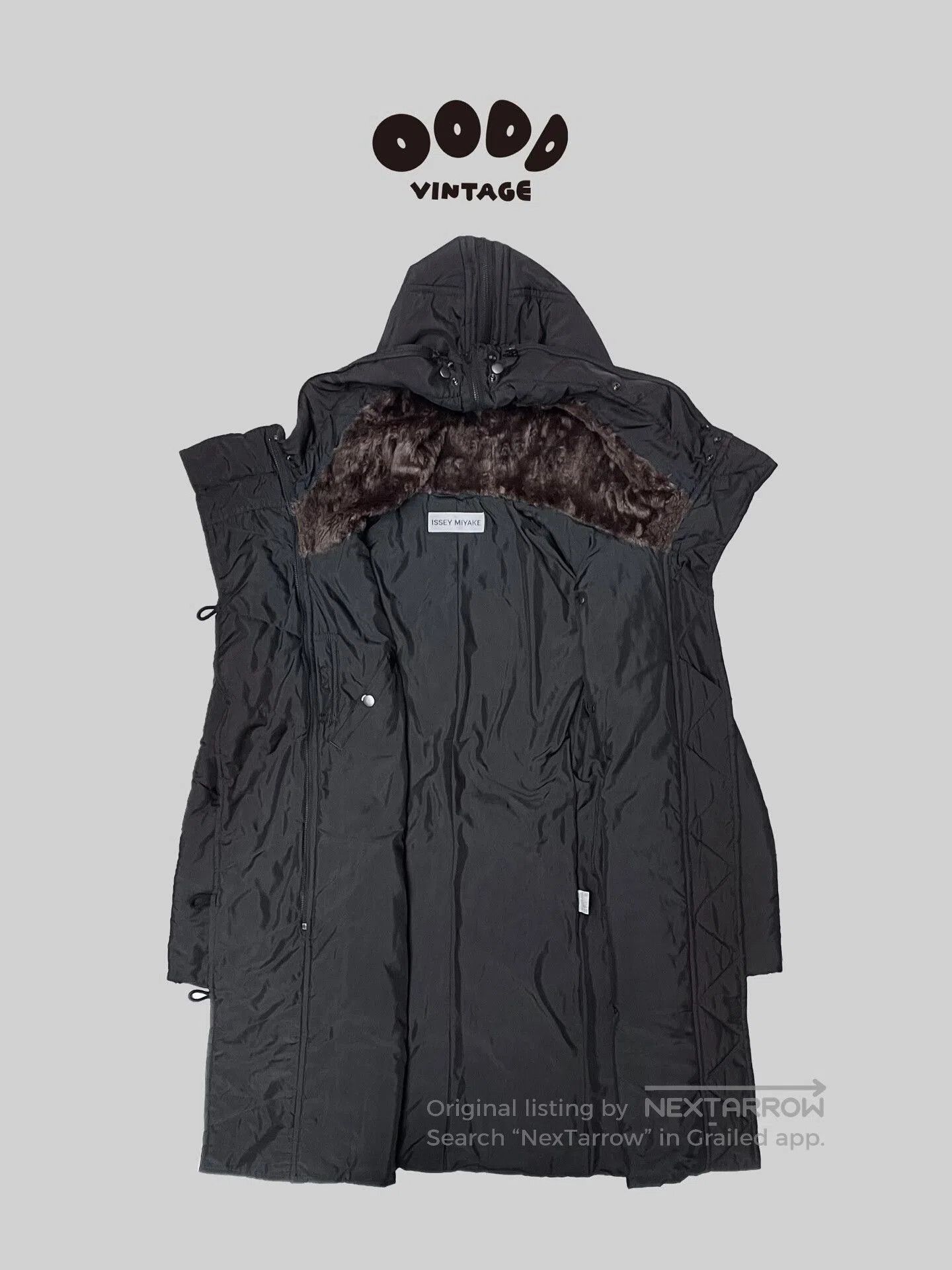 Issey Miyake Issey Miyake Black Fur Hooded Parka. Size M / US 6-8 / IT 42-44 - 1 Thumbnail