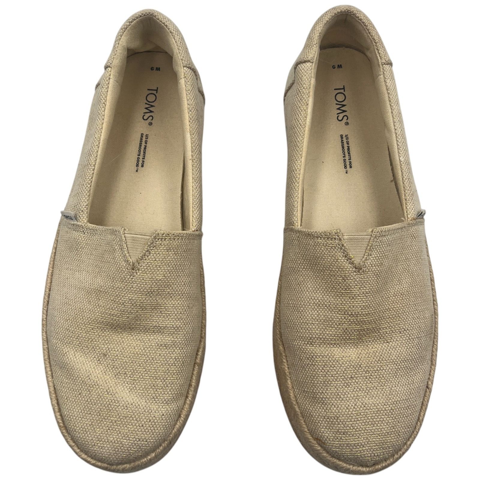 Toms Toms Valencia Canvas Platform Espadrille Casual Flat Shoes 9 Size US 9 / IT 39 - 5 Thumbnail