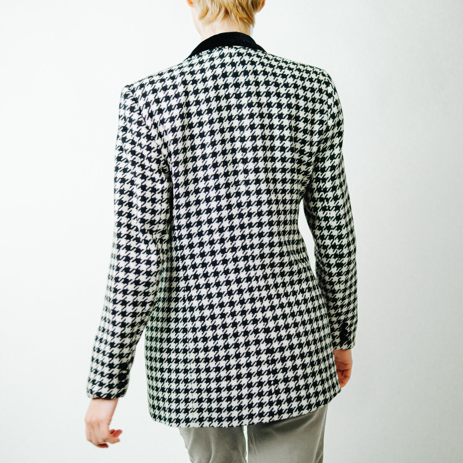 Vintage Hugo Buscati Milan Vintage Houndstooth Blazer - 10 Size M / US 6-8 / IT 42-44 - 10 Thumbnail