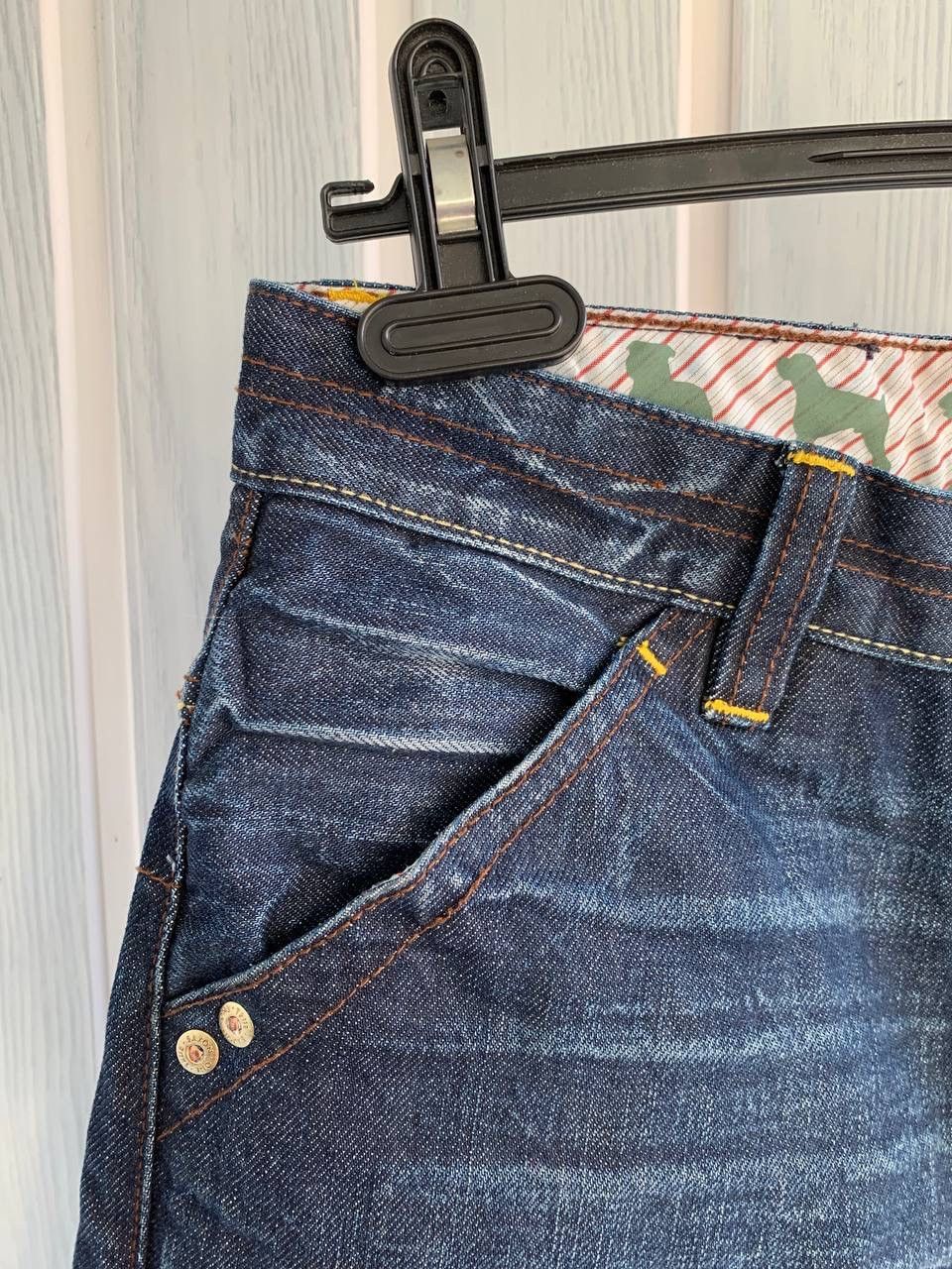 Japanese Brand × Vintage One True Saxon Cotton Pockets Tapered Denim Selvedge Jeans Size US 30 / EU 46 - 7 Thumbnail