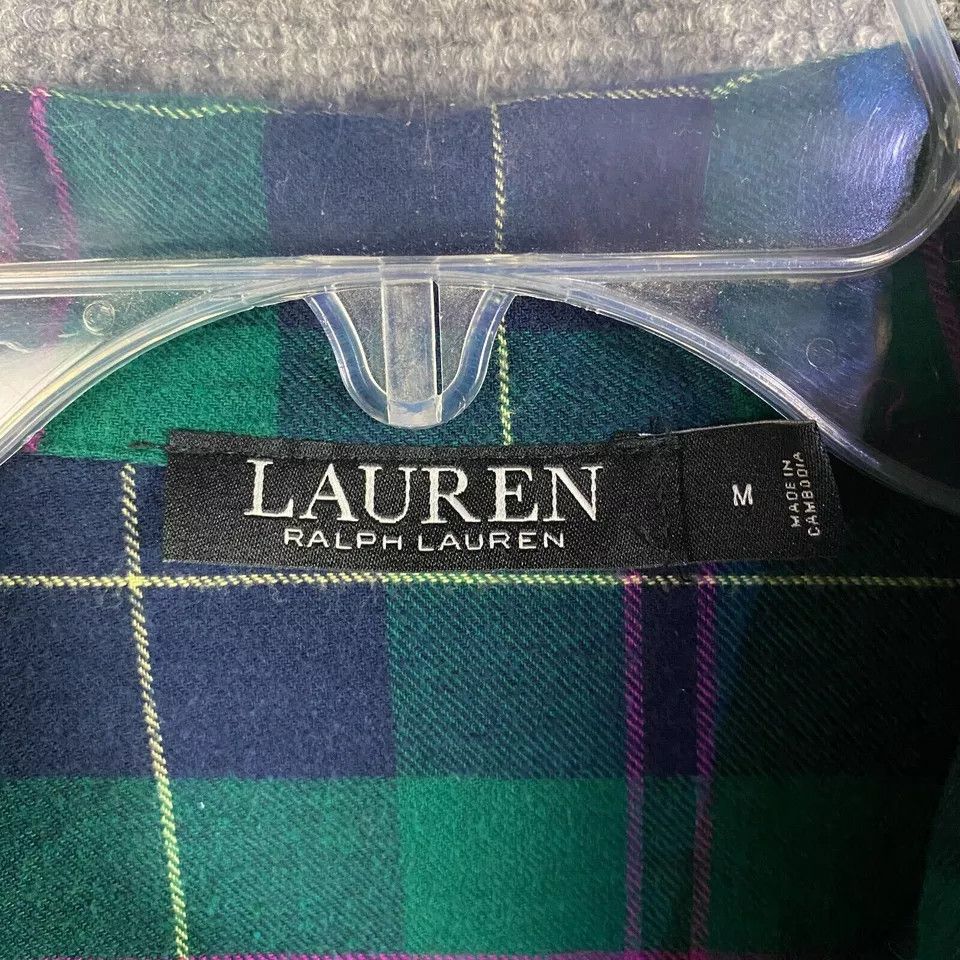 Lauren Ralph Lauren Lauren Ralph Lauren Pajama Top Women's Medium Button Up M Size M / US 6-8 / IT 42-44 - 3 Thumbnail