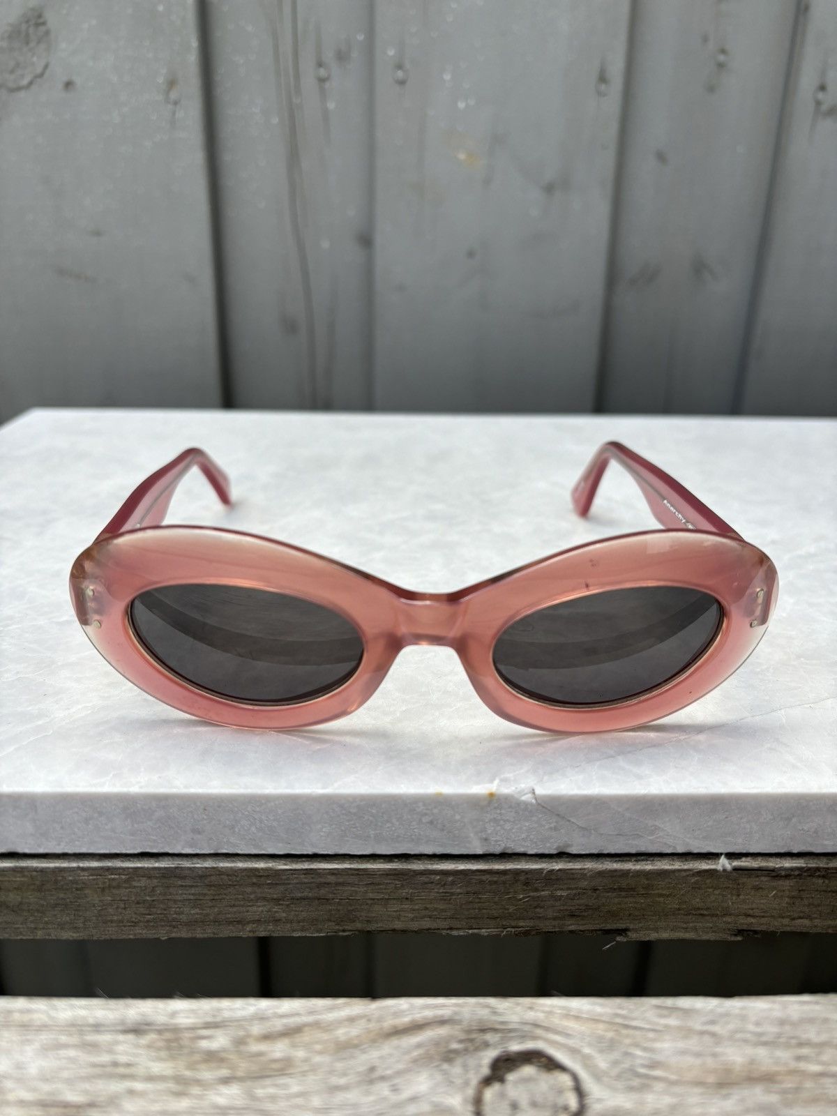Guardian Angel × Japanese Brand × Vintage 2000s Vintage Sunglasses 90s Y2K Oval Cat Eye Cobain Angel Size ONE SIZE - 5 Thumbnail