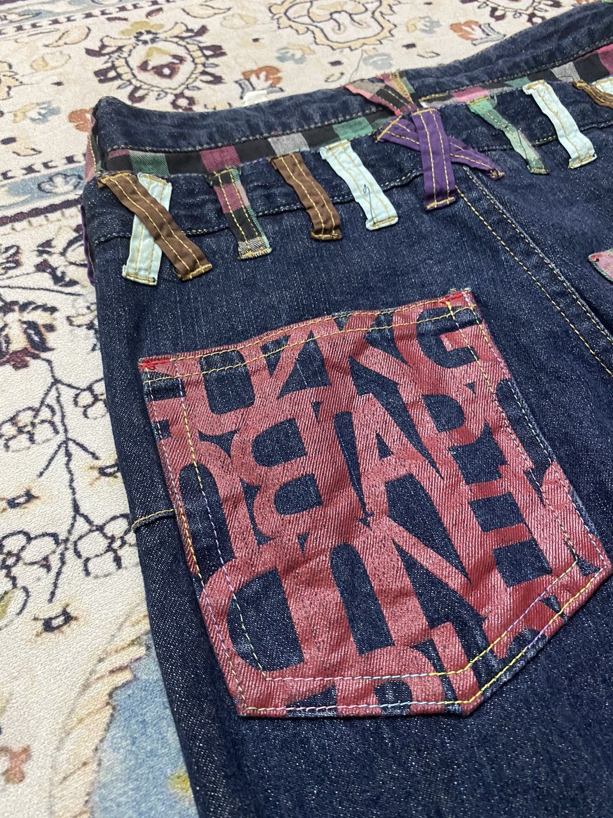 Vintage 🔥 Double Waist Jeans X Cornflake Size US 32 / EU 48 - 6 Thumbnail