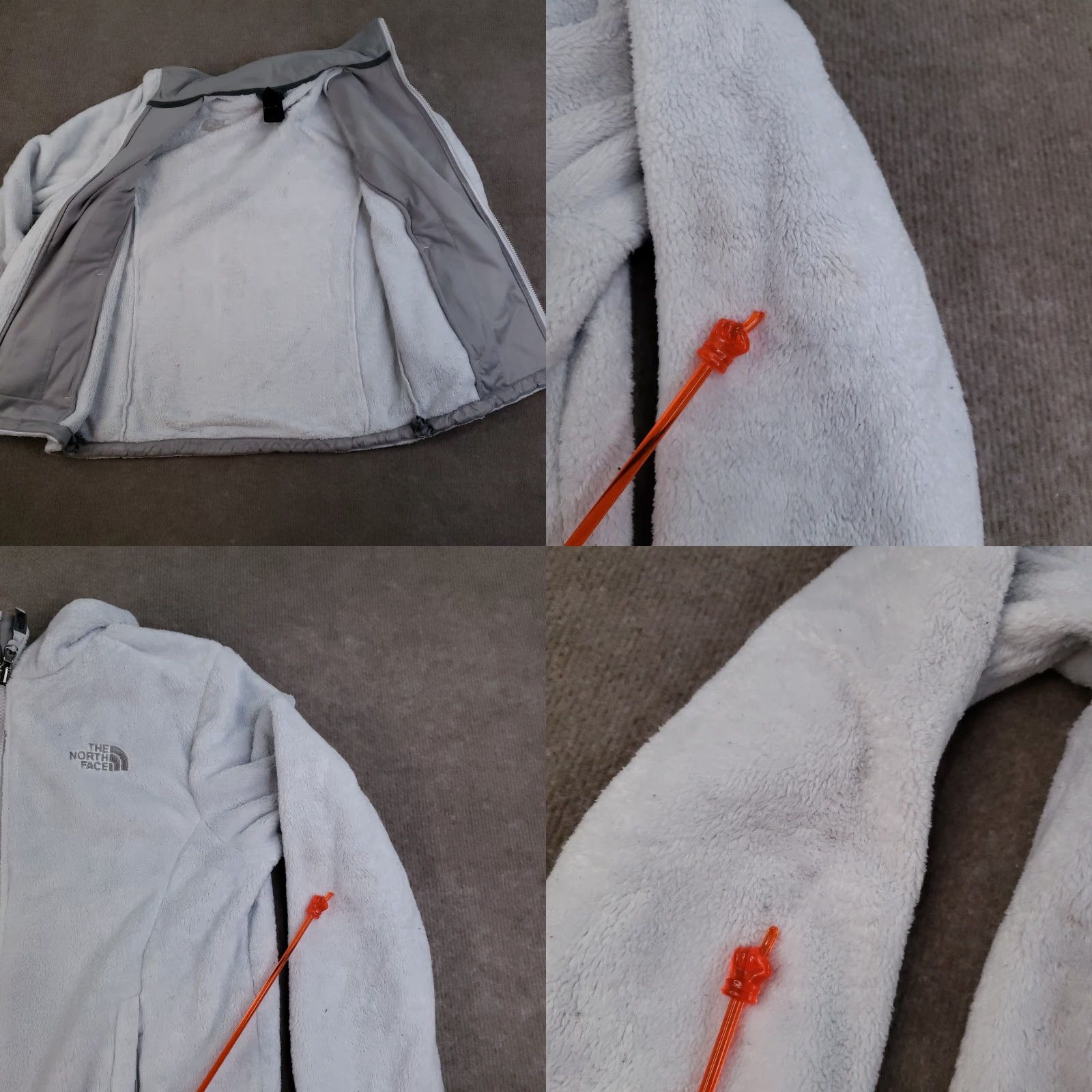 The North Face North Face Jacket Womens Medium White Fleece Full Zip Outdoor Pockets Logo Size M / US 6-8 / IT 42-44 - 8 Thumbnail