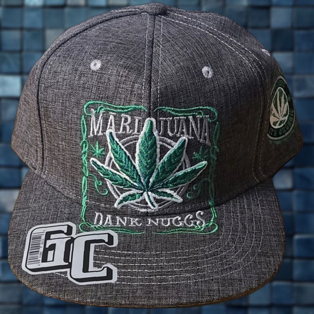 Vintage MARIJUANA LEAF DANK NUGGS CANNABIS WEED POT SNAPBACK BASEBALL CAP Size ONE SIZE - 1 Thumbnail
