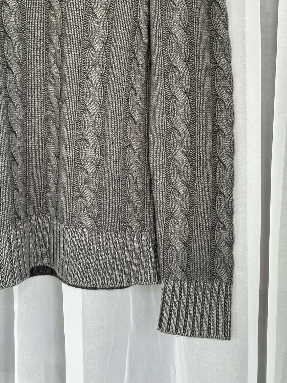 Prada PRADA FW 2012 Faded Effect Cable Knit Cashmere Sweater Wool Size US M / EU 48-50 / 2 - 4 Thumbnail
