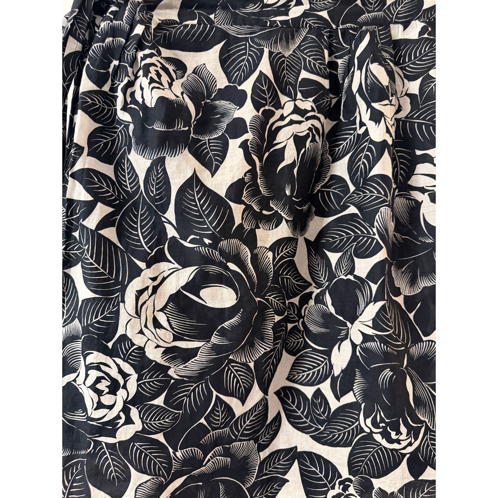 Lanvin Lanvin Cotton Floral-Print Midi-Wrap-Skirt Size 27" / US 4 / IT 40 - 5 Thumbnail