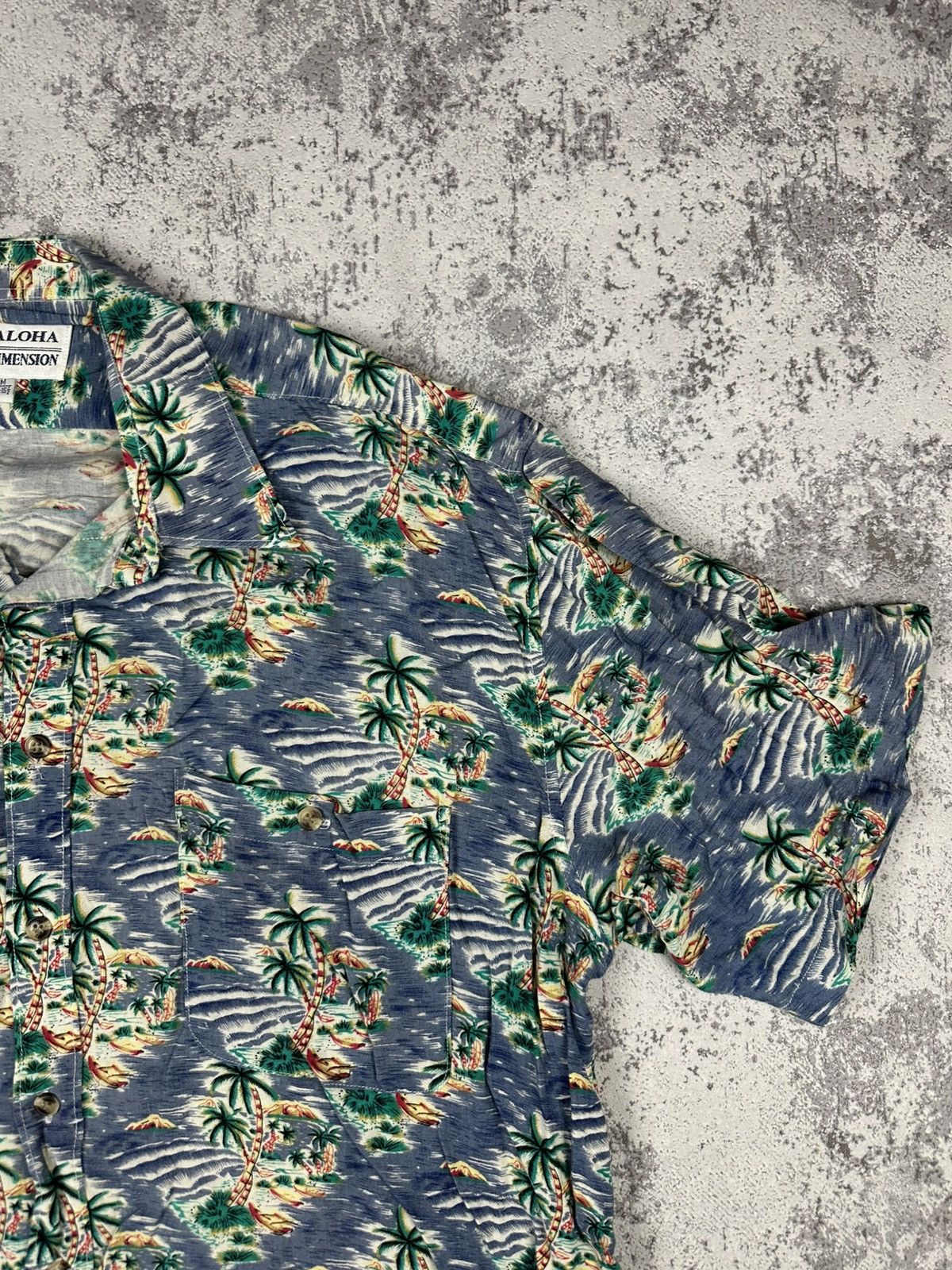 Vintage Vintage Aloha Dimension Hawaiian Shirt Rayon Island Print Size US M / EU 48-50 / 2 - 3 Thumbnail