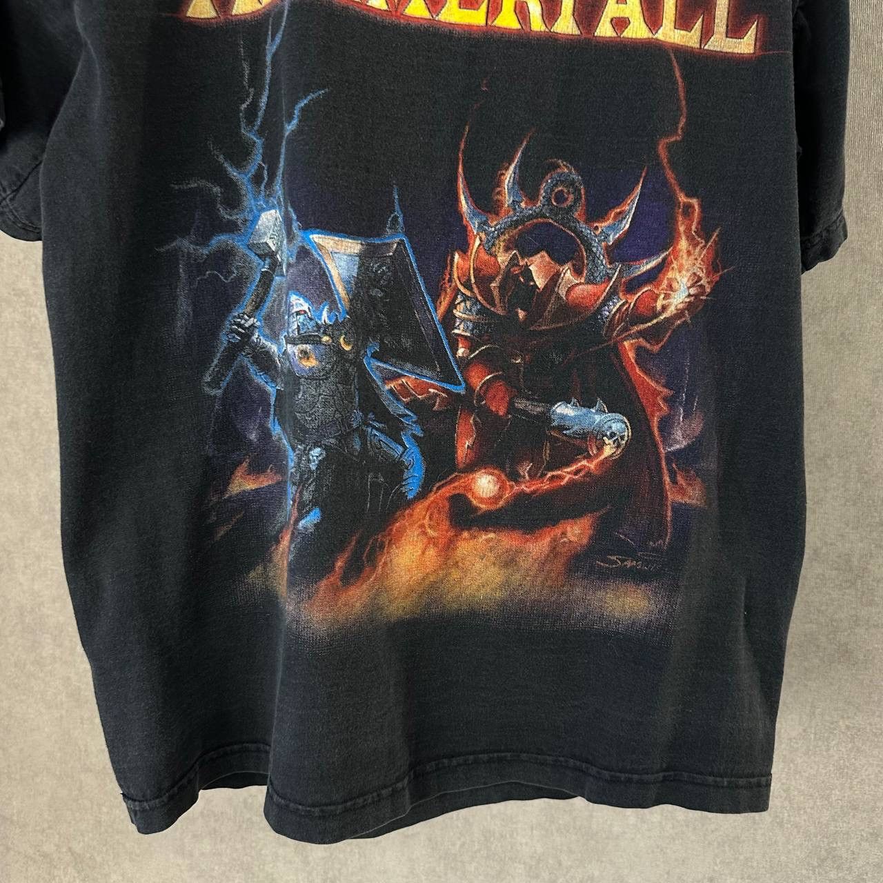 Band Tees × Vintage Vintage Hammer Fall T-shirts Big Logo Band Rock 00s Y2K Size US M / EU 48-50 / 2 - 4 Thumbnail