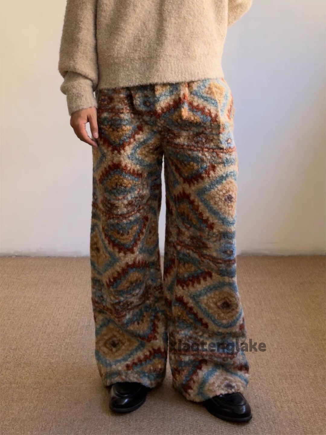 Vintage Custom unisex outdoor utility sports pattern festival pants Size US 36 / EU 52 - 2 Thumbnail