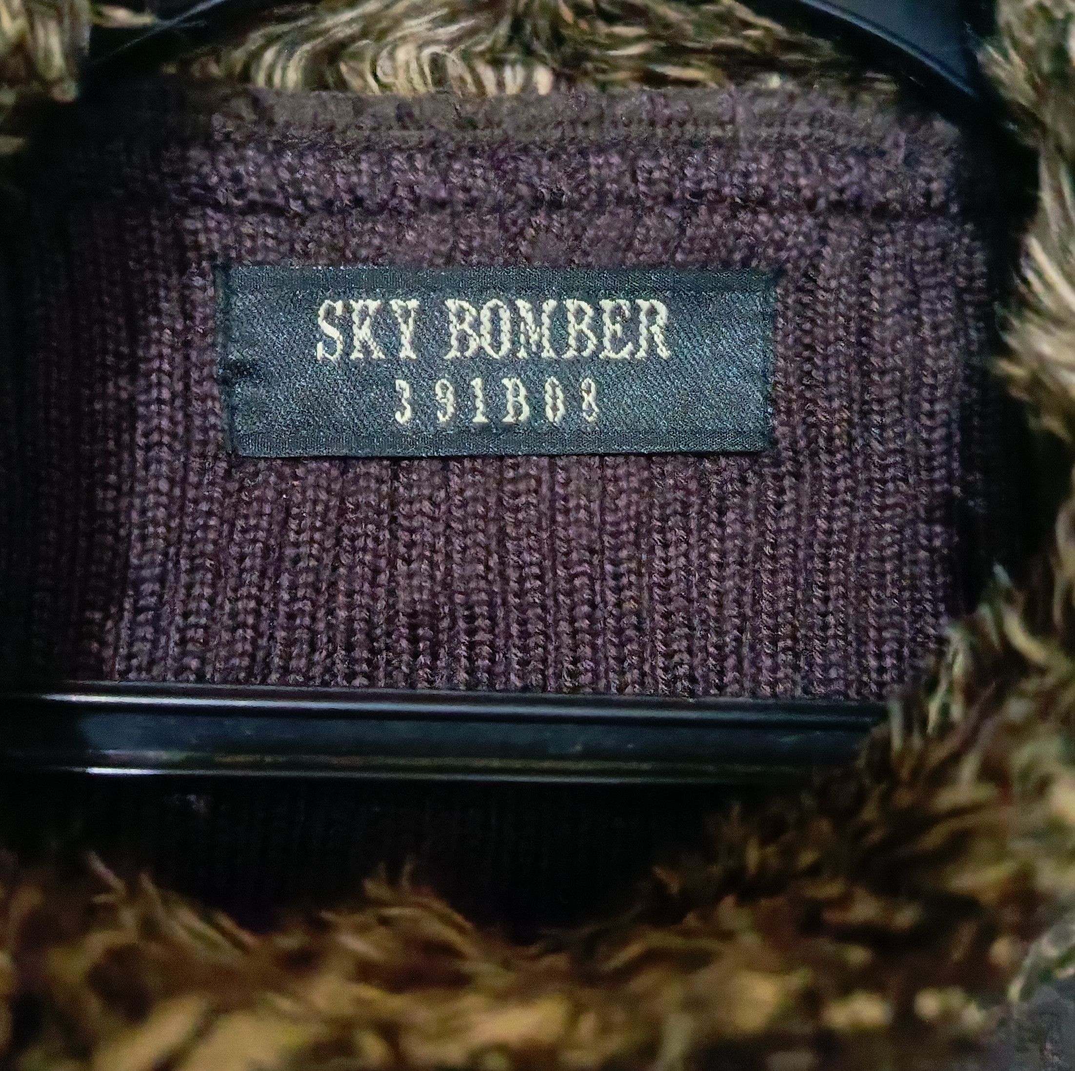 14th Addiction SKY BOMBER 391B08 - Faux Sheepskin Knit Line Jacket Size M / US 6-8 / IT 42-44 - 4 Thumbnail