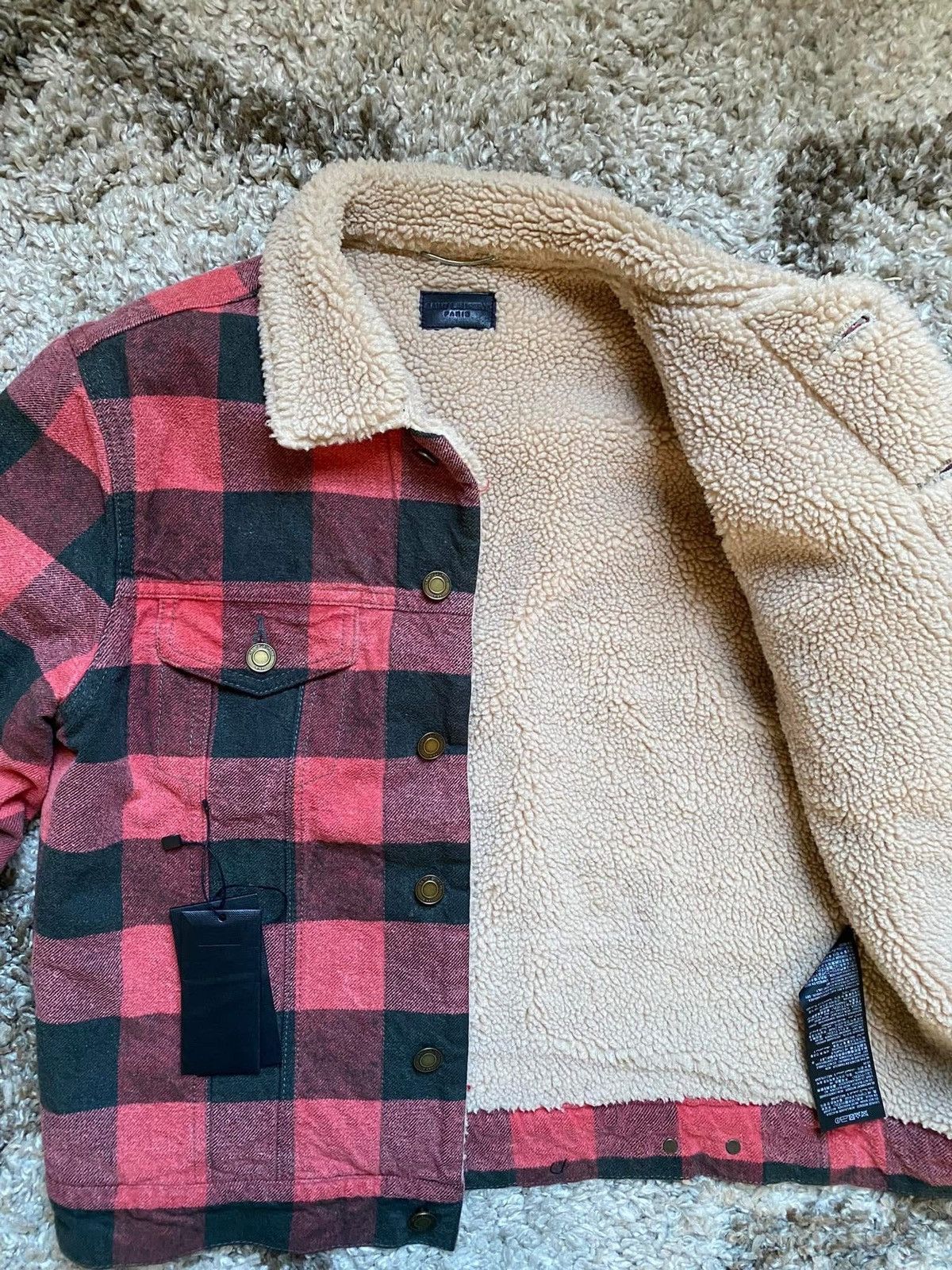 Saint Laurent Paris Saint Laurent Red Trucker Jacket Size US M / EU 48-50 / 2 - 8 Thumbnail