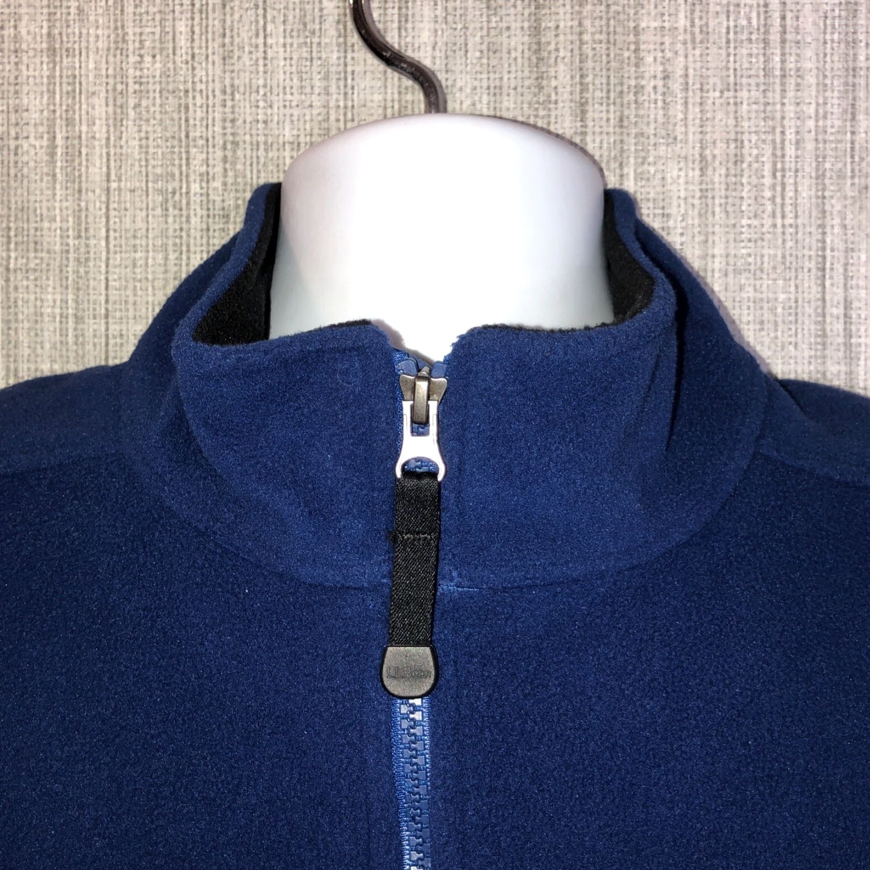 Vintage L.L. Bean Fleece Jacket Blue Casual Zip Mens Medium Size US M / EU 48-50 / 2 - 2 Thumbnail