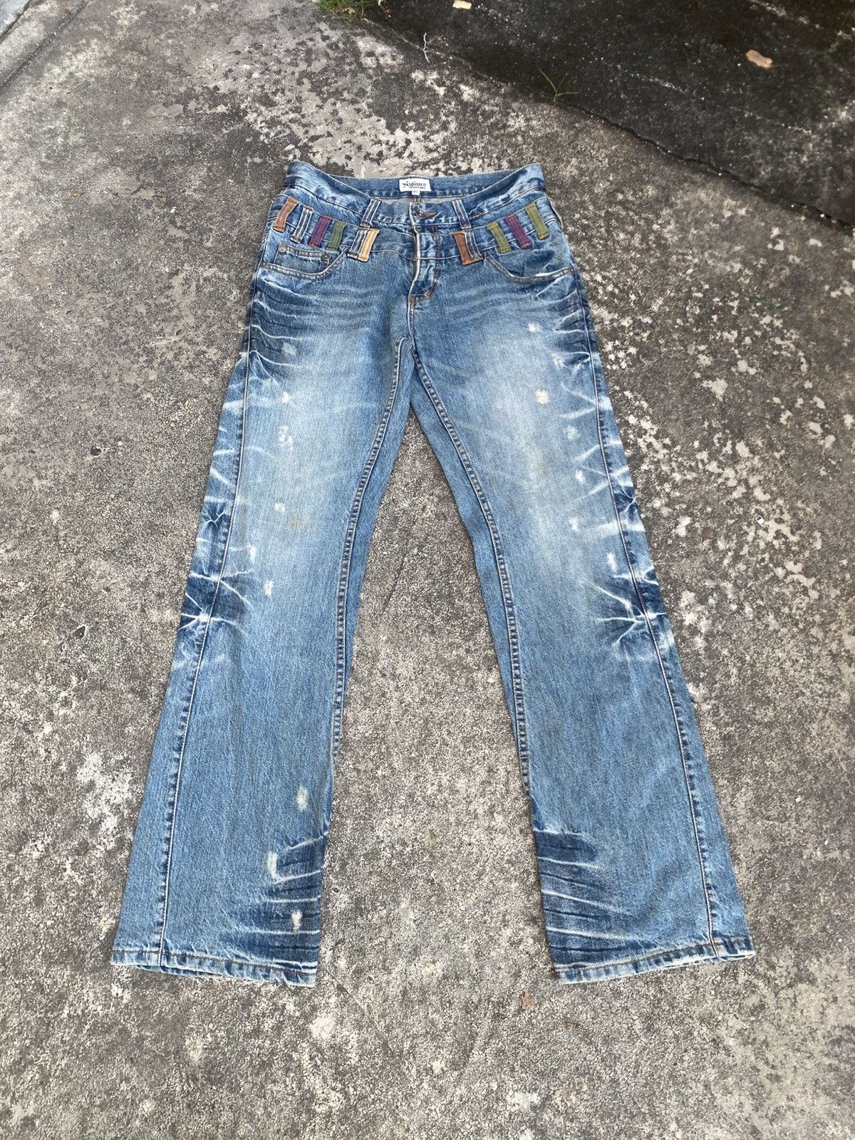 Japanese Brand Vintage Japanese Brands Nylaus Pants - Double Waist Design Size US 33 - 1 Thumbnail