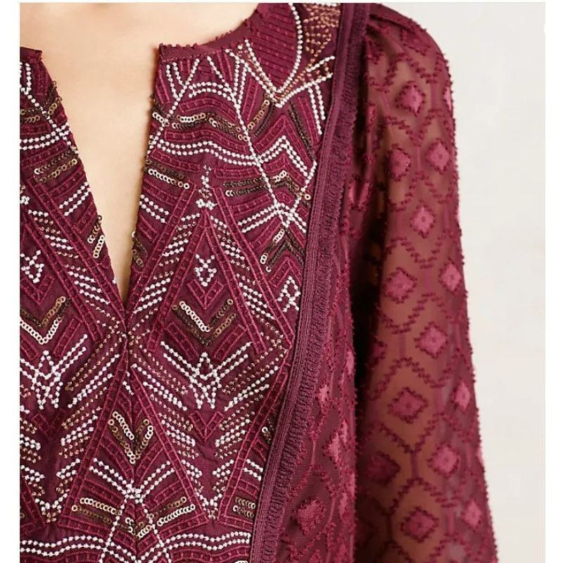 Anthropologie One September Anthropologie Madiran Peasant Blouse XS Size XS / US 0-2 / IT 36-38 - 3 Thumbnail