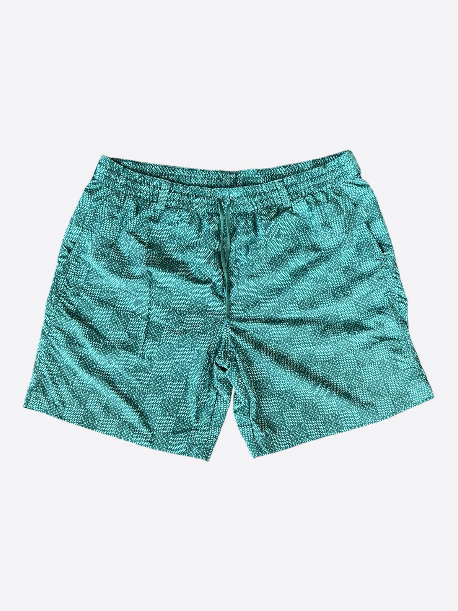 Louis Vuitton Louis Vuitton Green Damier Swimshorts Size US 38 / EU 54 - 1 Thumbnail