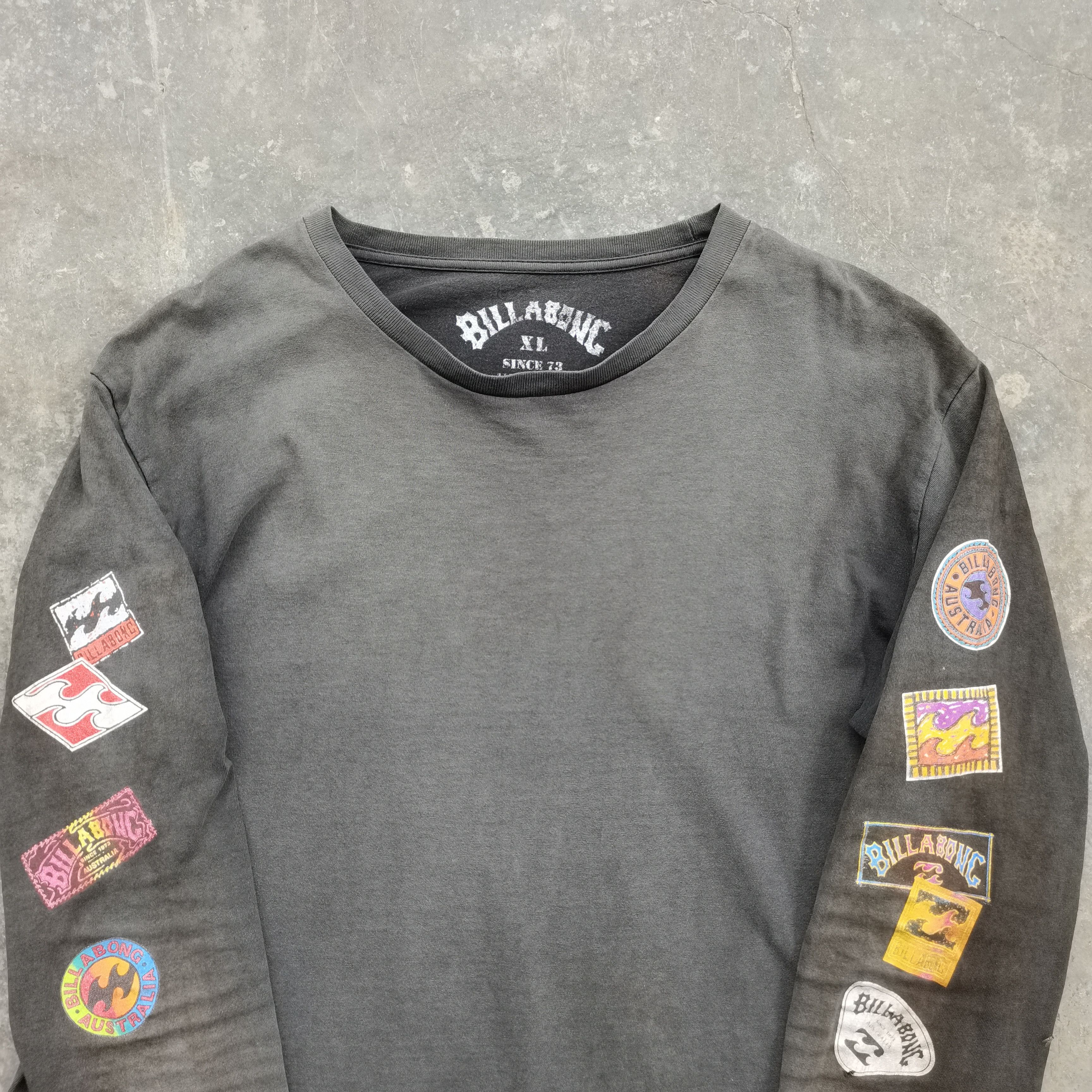 Billabong × Vintage Vintage Rare Billabong Distress Faded Re Issue Tshirt Size US XL / EU 56 / 4 - 2 Thumbnail