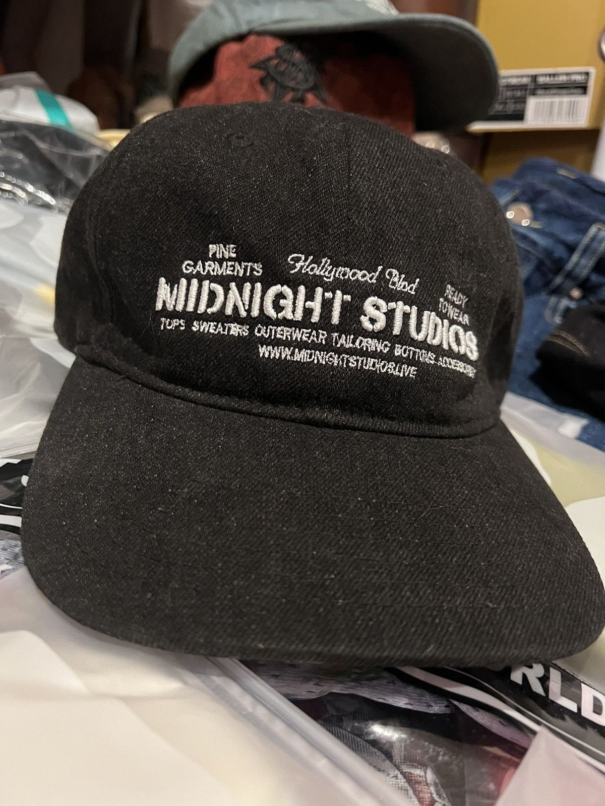 Midnight Studios Sample Denim Black Hat | Midnight Studios | Shane Gonzales Size ONE SIZE - 3 Thumbnail
