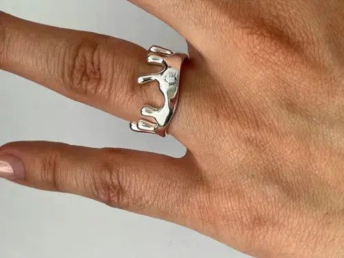 Other Irregular Design Punk Star Tail Open Ring Size ONE SIZE - 1 Thumbnail