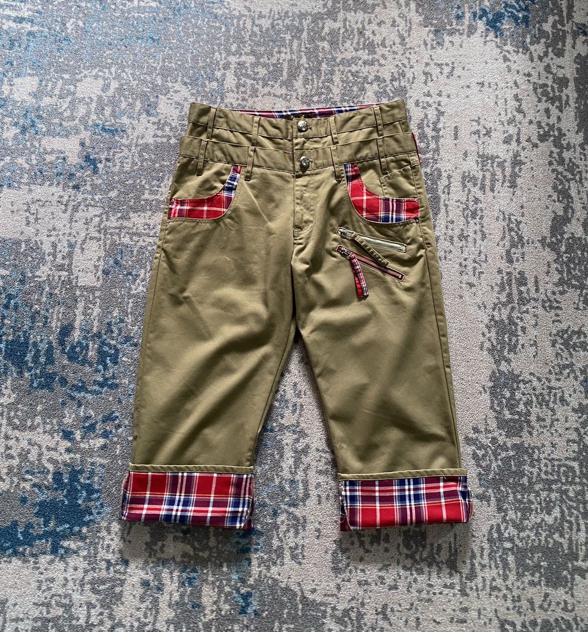 If Six Was Nine Japanes Spinash Double Waist Vkei Style Size US 33 - 1 Thumbnail