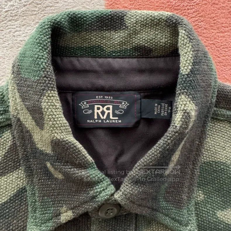 RRL Ralph Lauren RRL Ralph Lauren Camouflage cotton linen knitted shirt Size US S / EU 44-46 / 1 - 4 Thumbnail
