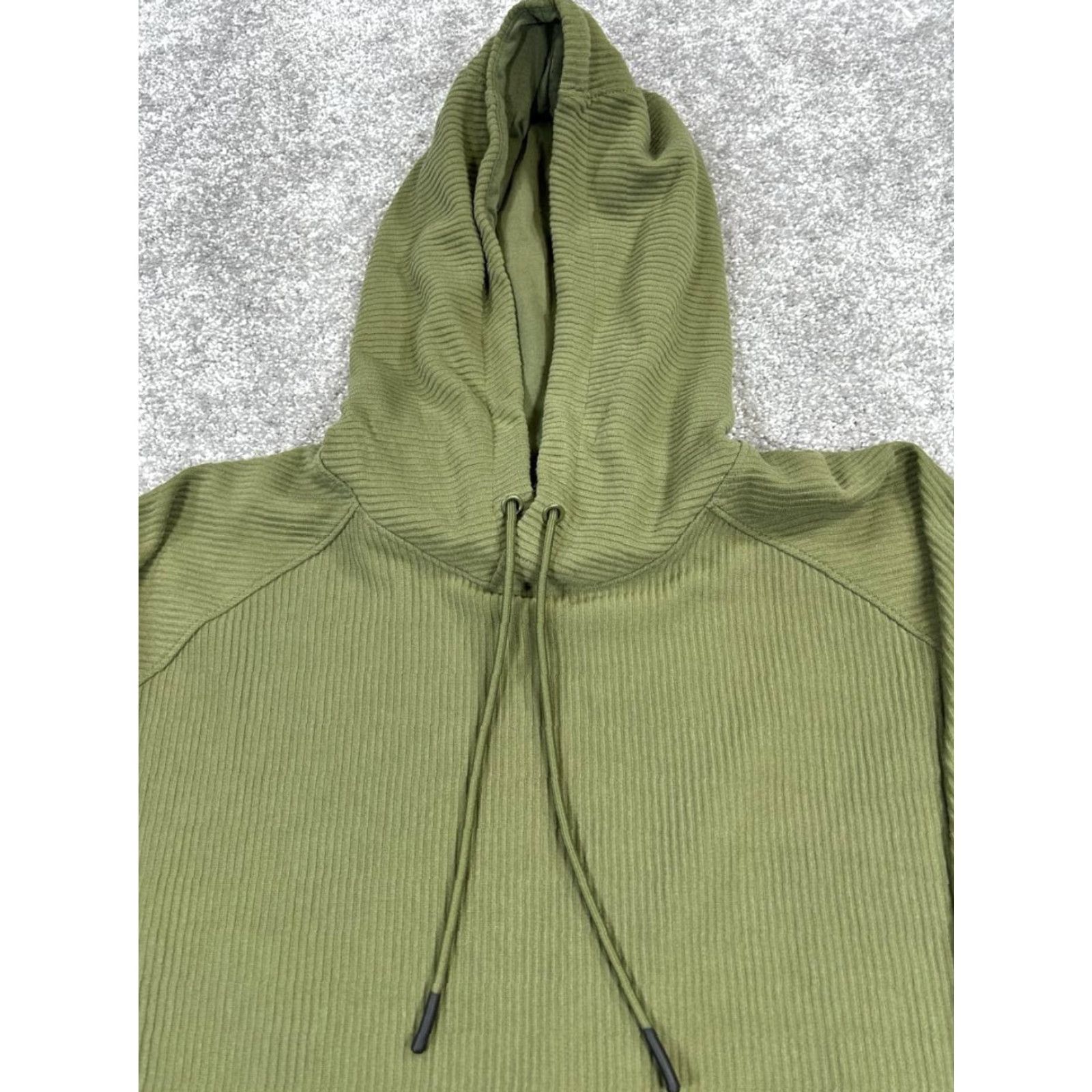 Under Armour Under Armour Hoodie Mens Medium Green Ribbed Running Pullover Size US M / EU 48-50 / 2 - 2 Thumbnail