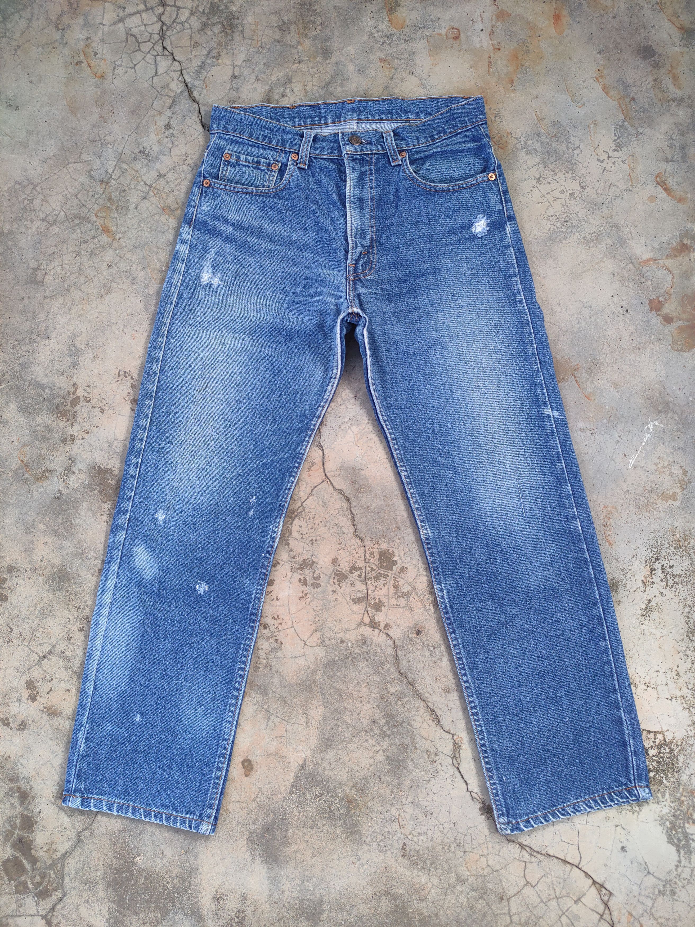 Levi's Vintage Clothing W30 VINTAGE LEVI'S 505 FADED DISTRESSED RIPPED JEANS PANTS Size US 30 / EU 46 - 2 Thumbnail