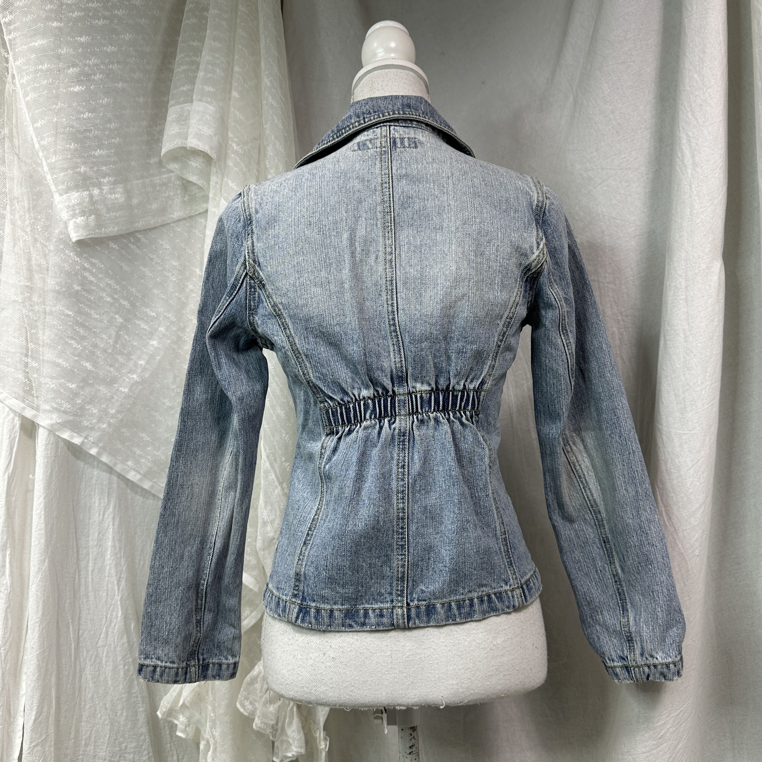 Vintage Vintage Denim Streetwear Fitted Jeans Jacket Y2K Size S / US 4 / IT 40 - 7 Thumbnail