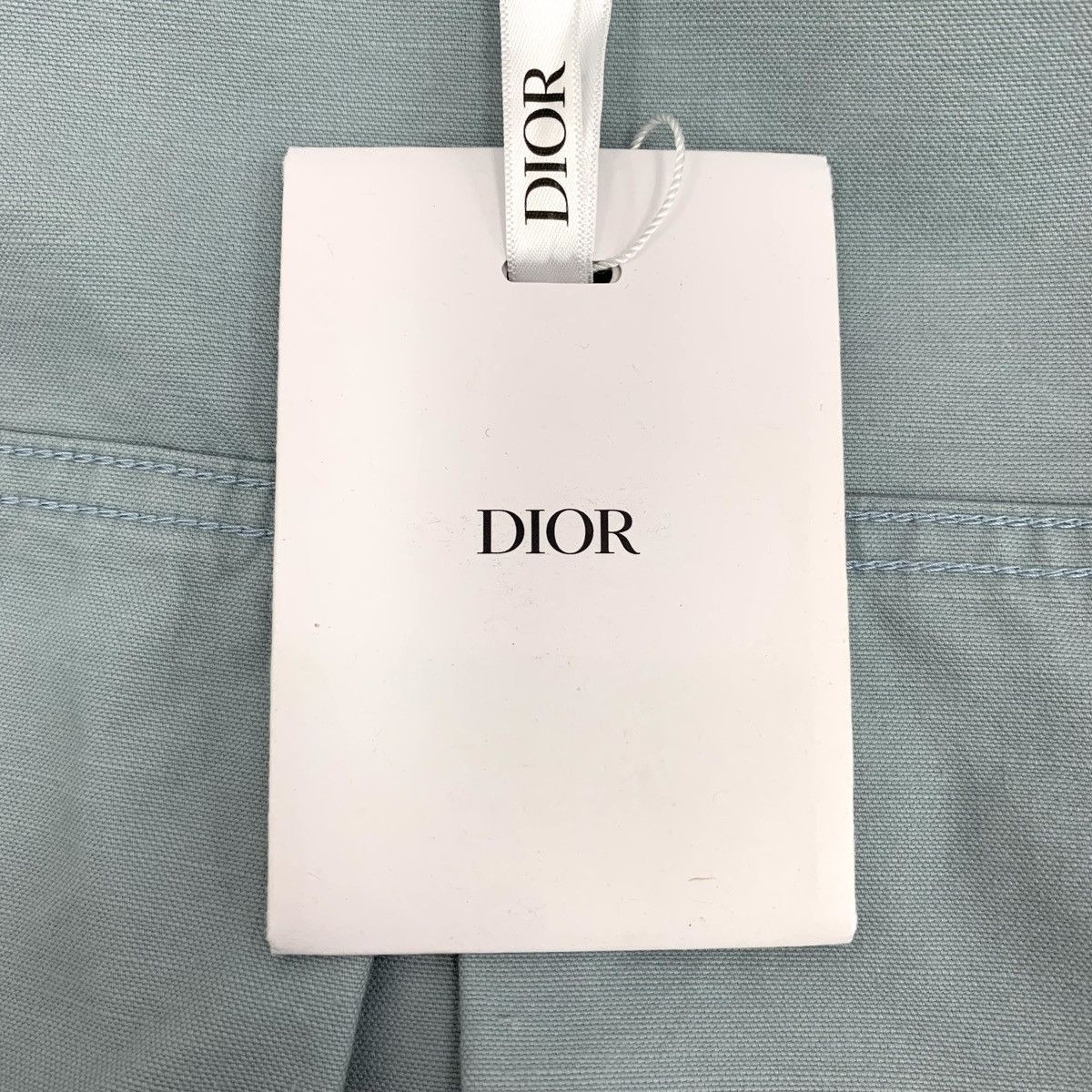 Dior Dior Blue Letter Embroidered Long Sleeve Shirt K26WX Size US S / EU 44-46 / 1 - 8 Thumbnail