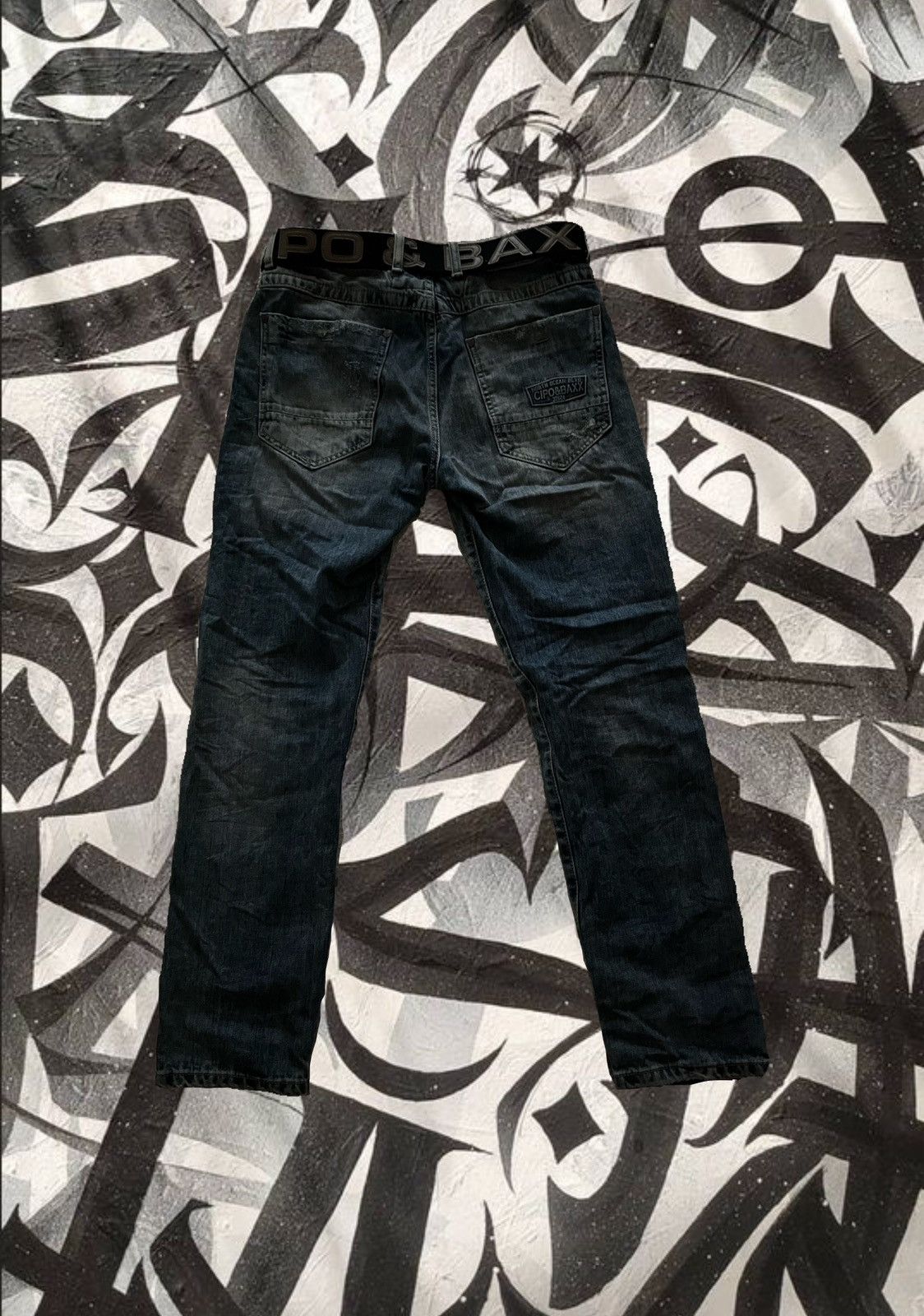 Japanese Brand Cipo & Baxx denim with belt Size US 32 / EU 48 - 2 Thumbnail