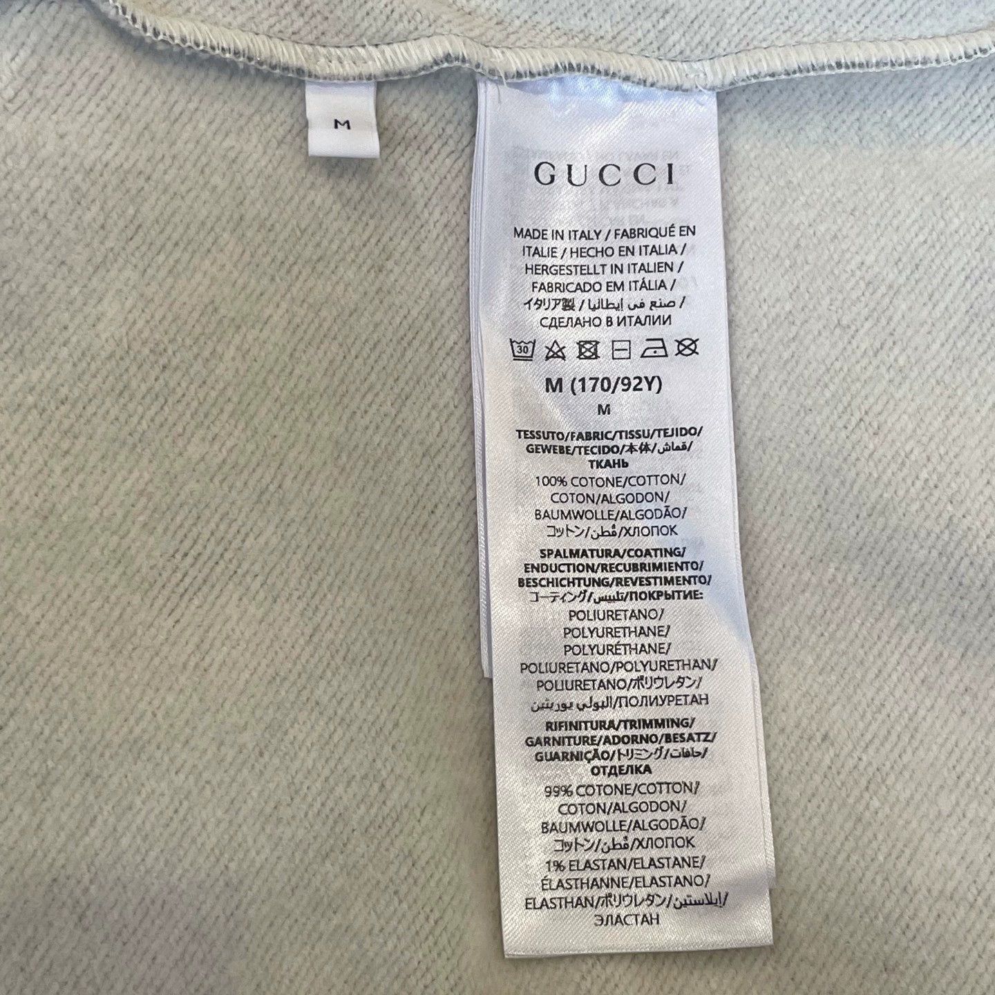 Gucci silver long sleeve sweatshirt by Gucci Size US M / EU 48-50 / 2 - 6 Thumbnail