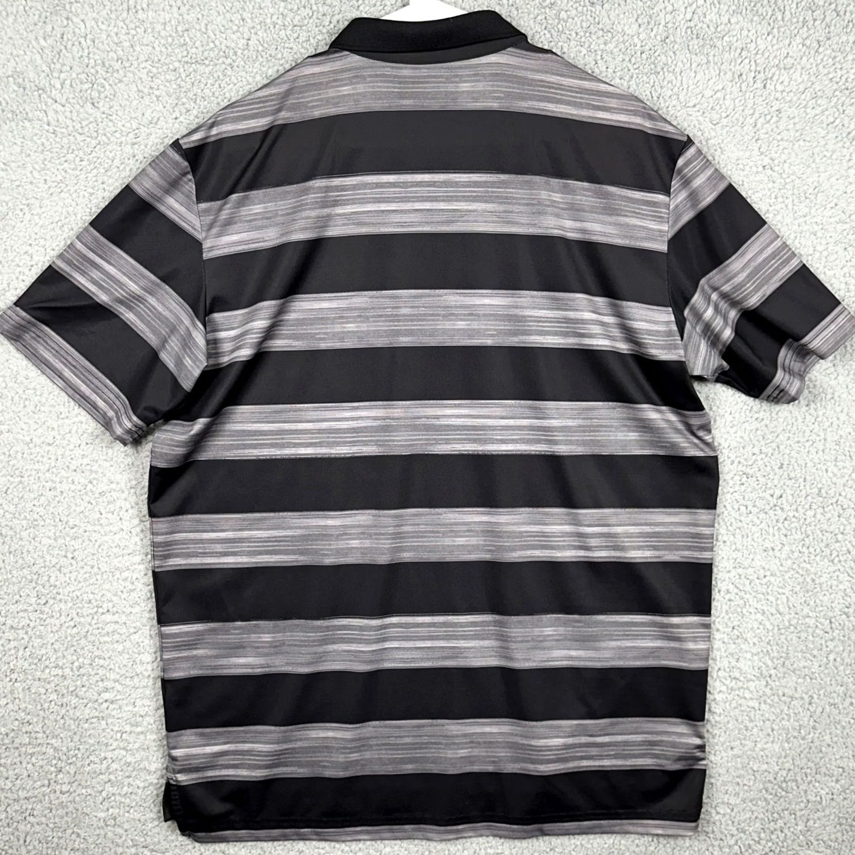 Callaway Callaway Opti-Dri Polo Shirt Mens Medium Black Gray Stripes Short Sleeve Rugby Golf Confident Breathable Vintage? No Size US M / EU 48-50 / 2 - 2 Thumbnail