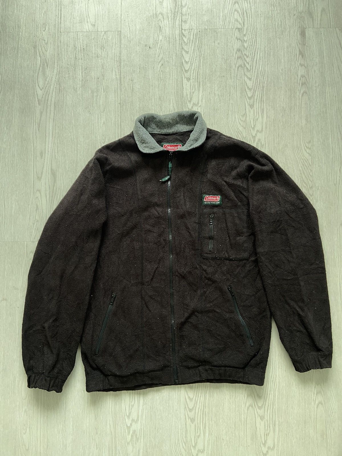 Coleman Vintage 1990’s Coleman Fleece Single Pocket Zipper Jacket Size US M / EU 48-50 / 2 - 1 Thumbnail